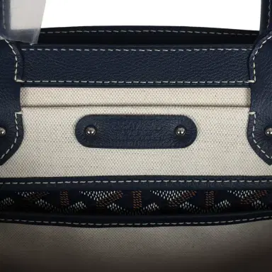goyard Goyard Saigon Tote Navy Blue Goyardine Canvas Palladium Hardware | Thumbnail 8 goyard Goyard Saigon Tote Navy Blue Goyardine Canvas Palladium Hardware | Thumbnail 8