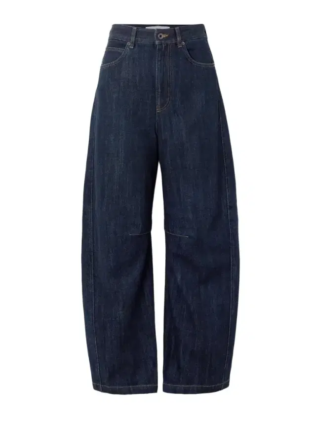 High-rise Barrel-leg Jeans