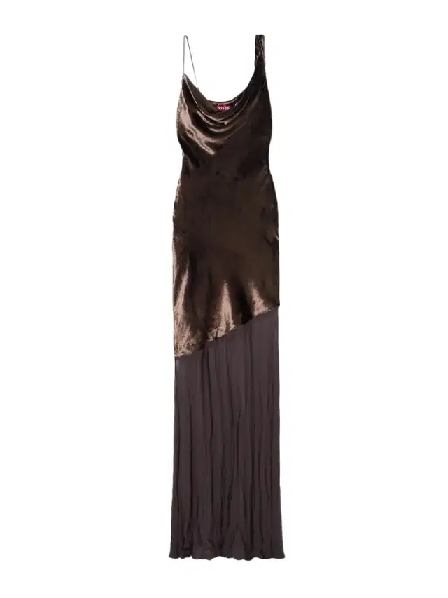 Beaton Draped Velvet And Chiffon Gown