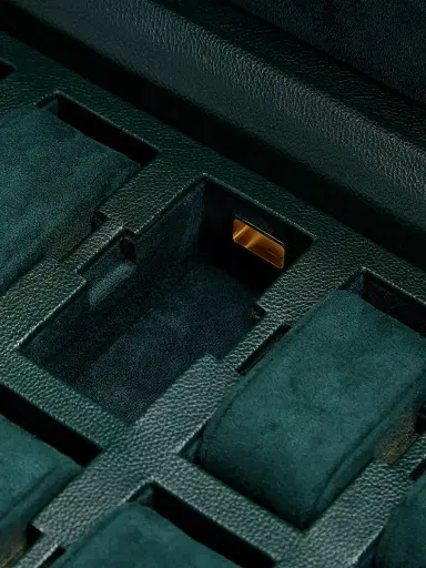 Wolf British Racing Green 8-Piece Watch Box | Thumbnail 4