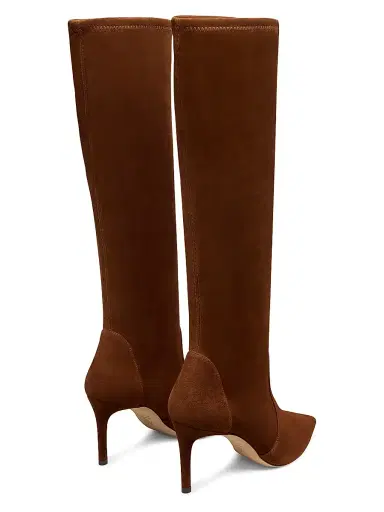 Stuart Weitzman Women's Stuart Power 75 75MM Suede Boots | Thumbnail 3 Stuart Weitzman Women's Stuart Power 75 75MM Suede Boots | Thumbnail 3