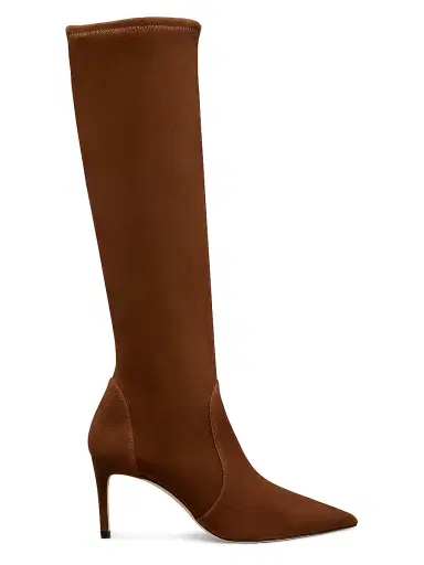 Stuart Weitzman Women's Stuart Power 75 75MM Suede Boots | Thumbnail 1 Stuart Weitzman Women's Stuart Power 75 75MM Suede Boots | Thumbnail 1