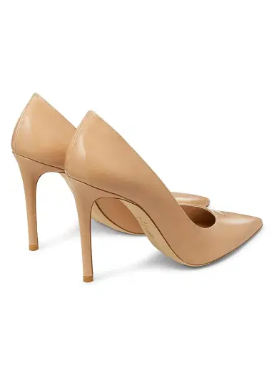 Stuart Weitzman Women's Power 100MM Patent Leather Pumps - Adobe | Thumbnail 3