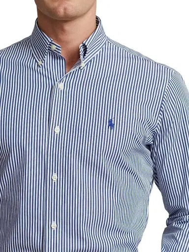 Polo Ralph Lauren Men's Striped Button-Down Shirt - Navy White | Thumbnail 5