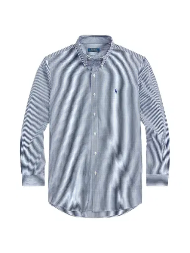 Polo Ralph Lauren Men's Striped Button-Down Shirt - Navy White | Thumbnail 1