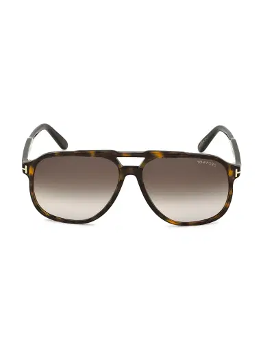 Tom Ford Men's Raoul 62MM Navigator Sunglasses - Dark Havana | Thumbnail 1 Tom Ford Men's Raoul 62MM Navigator Sunglasses - Dark Havana | Thumbnail 1