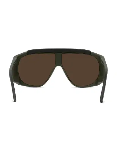 Vuarnet Men's Altitude 01 68MM Mask Sunglasses - Dark Green Brown | Thumbnail 5