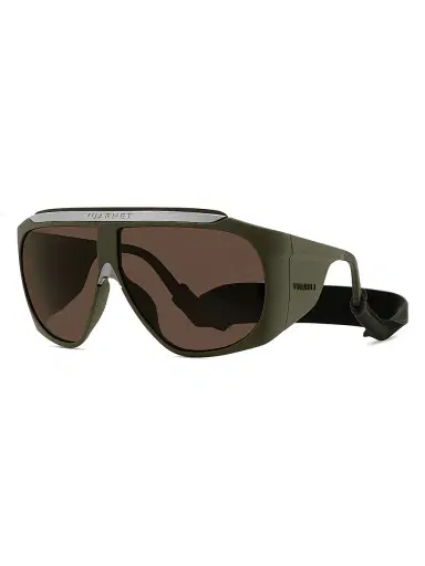 Vuarnet Men's Altitude 01 68MM Mask Sunglasses - Dark Green Brown | Thumbnail 8