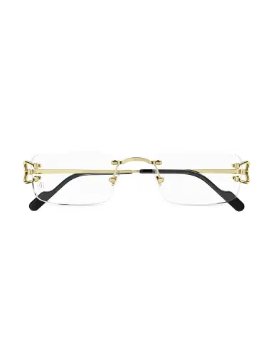 Cartier Women's C Decor Rectangular Opticals - Gold | Thumbnail 2 Cartier Women's C Decor Rectangular Opticals - Gold | Thumbnail 2