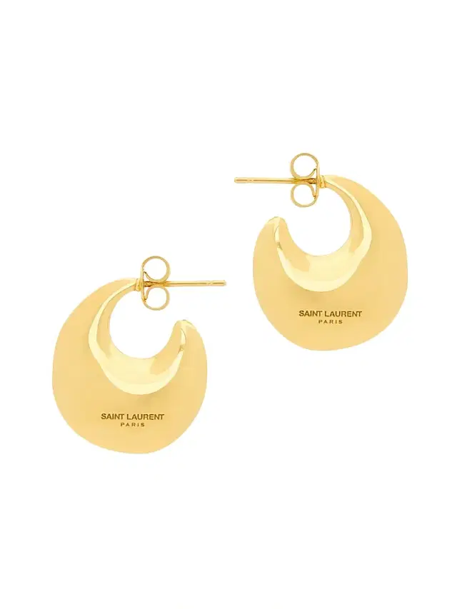 Women's Teardrop Hoop Earrings in Metal - Gold