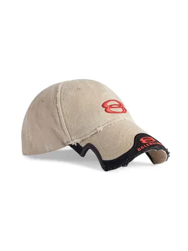 Balenciaga Men's Unity Sports Icon Cap - Beige Red | Thumbnail 2