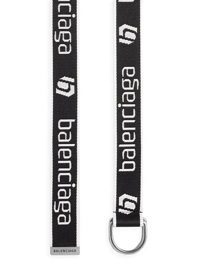 D Ring Belt - Black White