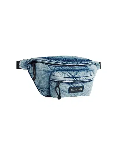 Balenciaga Men's Explorer Beltpack Denim | Thumbnail 2 Balenciaga Men's Explorer Beltpack Denim | Thumbnail 2
