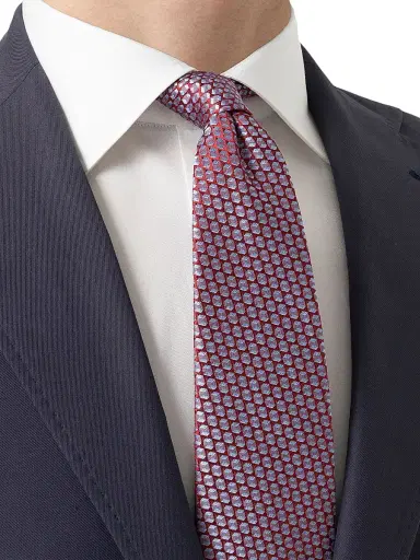 Eton Men's Geometric Woven Silk Tie | Thumbnail 2 Eton Men's Geometric Woven Silk Tie | Thumbnail 2