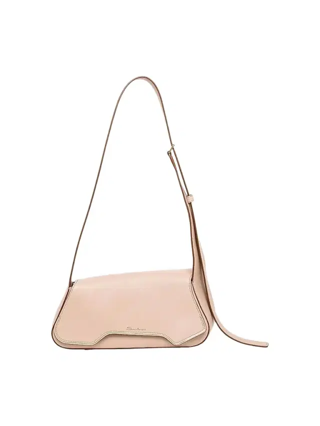 Santoni Women's Soft Pluto Leather Shoulder Bag - Beige
