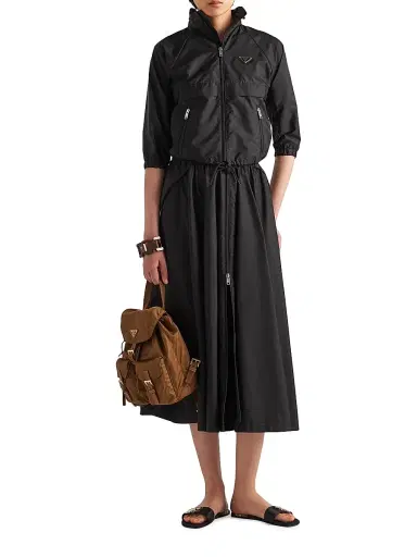 Prada Women's Full Light Re-Nylon Skirt | Thumbnail 2 Prada Women's Full Light Re-Nylon Skirt | Thumbnail 2