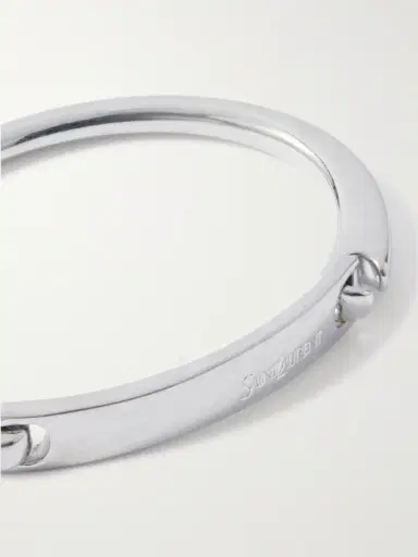 Saint Laurent Silver-Tone Bracelet - Men | Thumbnail 4