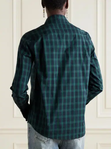 Loewe Asymmetric Checked Cotton-poplin Shirt | Thumbnail 4 Loewe Asymmetric Checked Cotton-poplin Shirt | Thumbnail 4