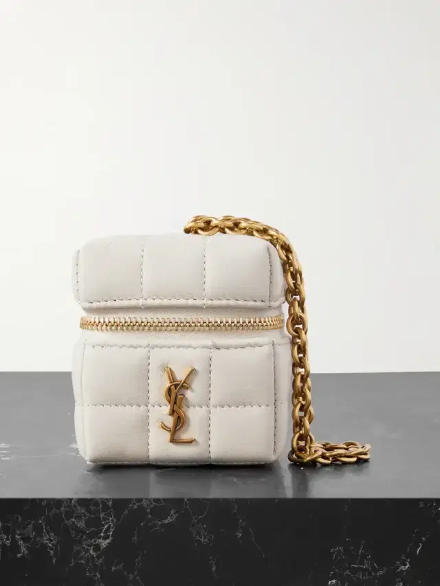 Cassandre Matelassé Mini Quilted Leather Pouch