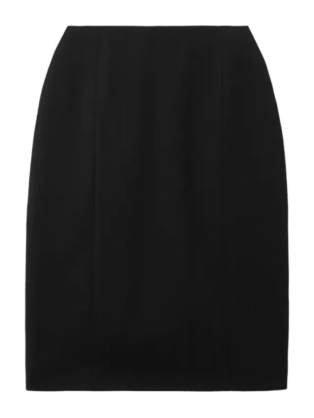 Hourglass Grain De Poudre Wool Midi Skirt