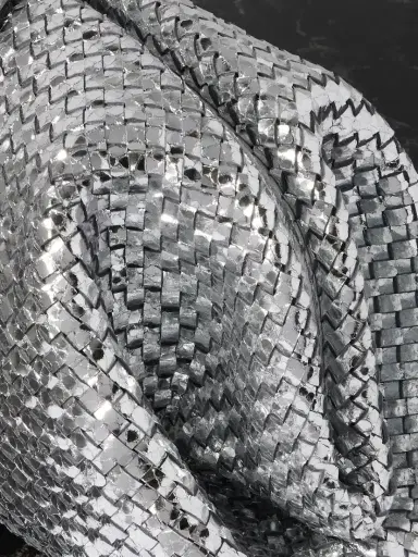 Bottega Veneta Lauren 1980 Small Intrecciato Metallic Leather Clutch | Thumbnail 4 Bottega Veneta Lauren 1980 Small Intrecciato Metallic Leather Clutch | Thumbnail 4