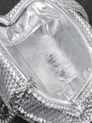 Bottega Veneta Lauren 1980 Small Intrecciato Metallic Leather Clutch | Thumbnail 5 Bottega Veneta Lauren 1980 Small Intrecciato Metallic Leather Clutch | Thumbnail 5