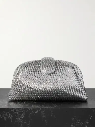 Bottega Veneta Lauren 1980 Small Intrecciato Metallic Leather Clutch | Thumbnail 1 Bottega Veneta Lauren 1980 Small Intrecciato Metallic Leather Clutch | Thumbnail 1