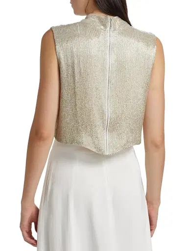 TWP Women's Gigi Beaded Silk Sleeveless Top - | Thumbnail 5 TWP Women's Gigi Beaded Silk Sleeveless Top - | Thumbnail 5