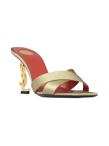 Saint Laurent Women's Opyum Mules in Satin Crepe | Thumbnail 2 Saint Laurent Women's Opyum Mules in Satin Crepe | Thumbnail 2