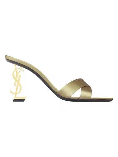 Saint Laurent Women's Opyum Mules in Satin Crepe | Thumbnail 1 Saint Laurent Women's Opyum Mules in Satin Crepe | Thumbnail 1