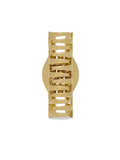Saint Laurent Women's Claw Clip in Metal - Gold | Thumbnail 3