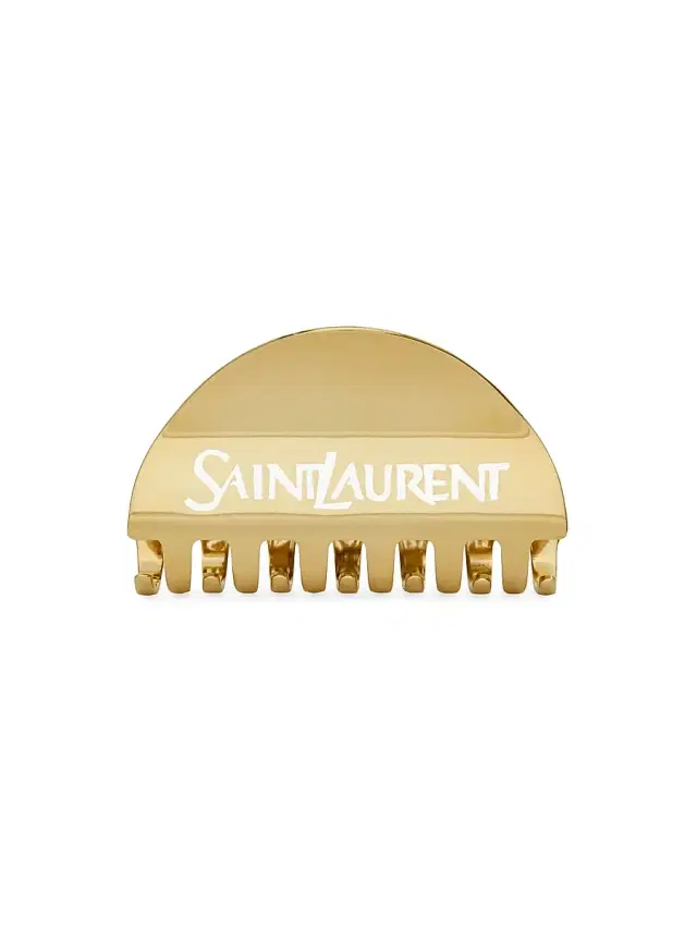 Saint Laurent Women's Claw Clip in Metal - Gold