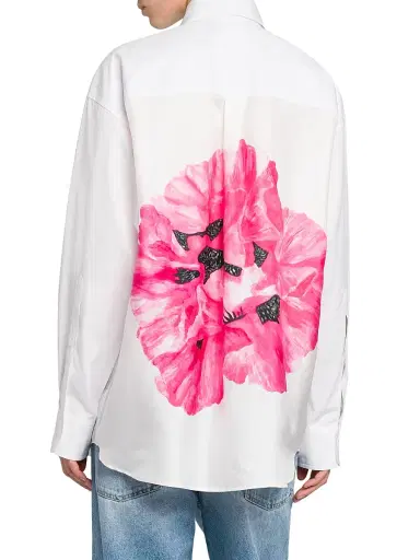 Stella McCartney Women's Poppy Back Shirt - Pink White | Thumbnail 5 Stella McCartney Women's Poppy Back Shirt - Pink White | Thumbnail 5