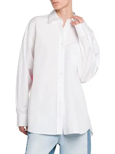 Stella McCartney Women's Poppy Back Shirt - Pink White | Thumbnail 6 Stella McCartney Women's Poppy Back Shirt - Pink White | Thumbnail 6