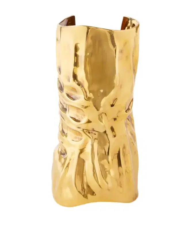 Textured Gold-plated Cuff