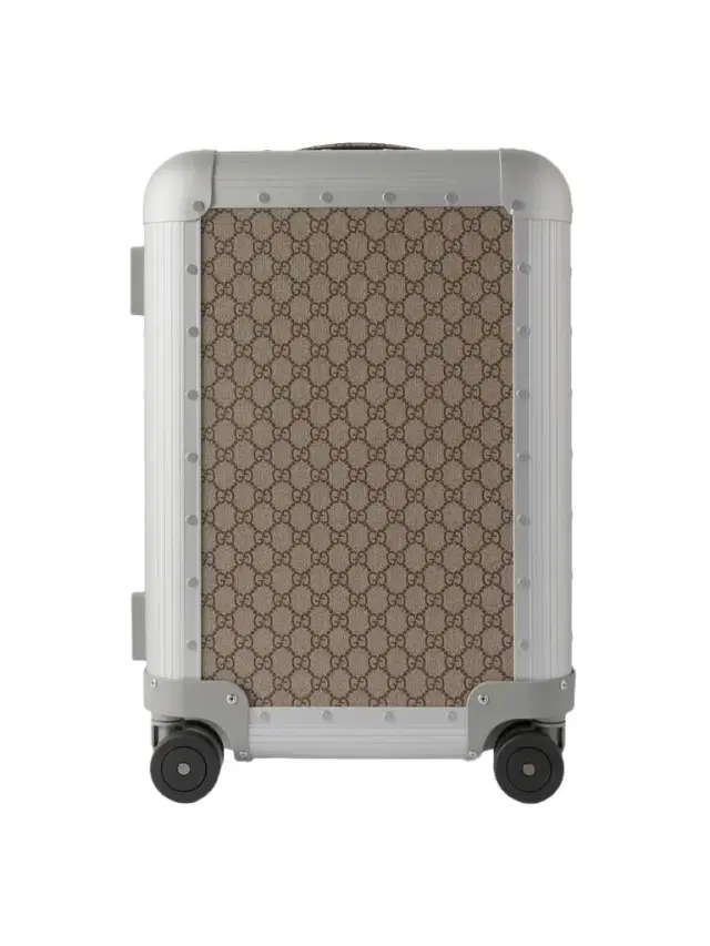 + Fpm Milano Monogrammed Coated-canvas And Aluminum Suitcase