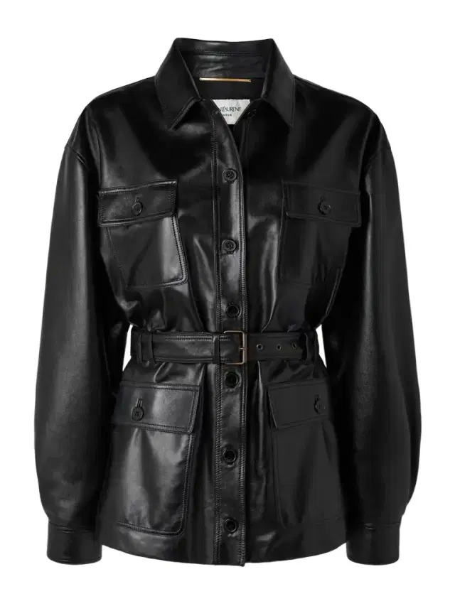 Belted Leather Jacket