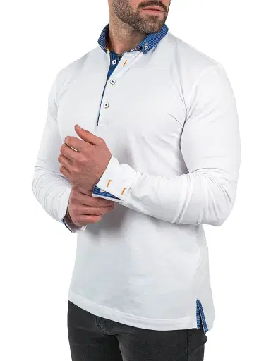 Maceoo Men's Polo Shirt - White - Size XXXXL | Thumbnail 2 Maceoo Men's Polo Shirt - White - Size XXXXL | Thumbnail 2