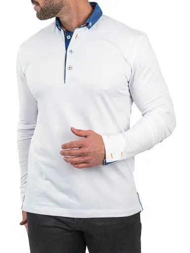 Maceoo Men's Polo Shirt - White - Size XXXXL | Thumbnail 3 Maceoo Men's Polo Shirt - White - Size XXXXL | Thumbnail 3