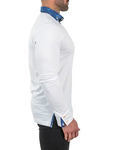 Maceoo Men's Polo Shirt - White - Size XXXXL | Thumbnail 4 Maceoo Men's Polo Shirt - White - Size XXXXL | Thumbnail 4
