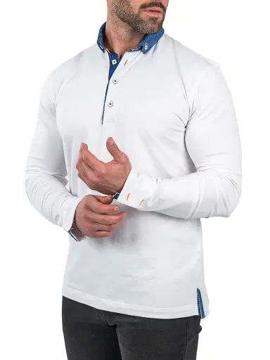 Maceoo Men's Polo Shirt - White - Size XXXXL | Thumbnail 6 Maceoo Men's Polo Shirt - White - Size XXXXL | Thumbnail 6