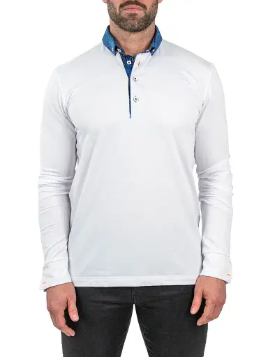 Maceoo Men's Polo Shirt - White - Size XXXXL | Thumbnail 1 Maceoo Men's Polo Shirt - White - Size XXXXL | Thumbnail 1