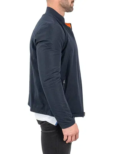 Maceoo Men's Leather Reverse Jacket - Orange | Thumbnail 6 Maceoo Men's Leather Reverse Jacket - Orange | Thumbnail 6