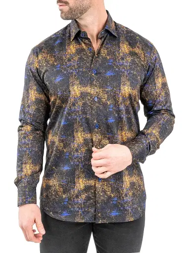 Maceoo Men's Fibonacci Galaxy Shirt - Multicolored | Thumbnail 3 Maceoo Men's Fibonacci Galaxy Shirt - Multicolored | Thumbnail 3