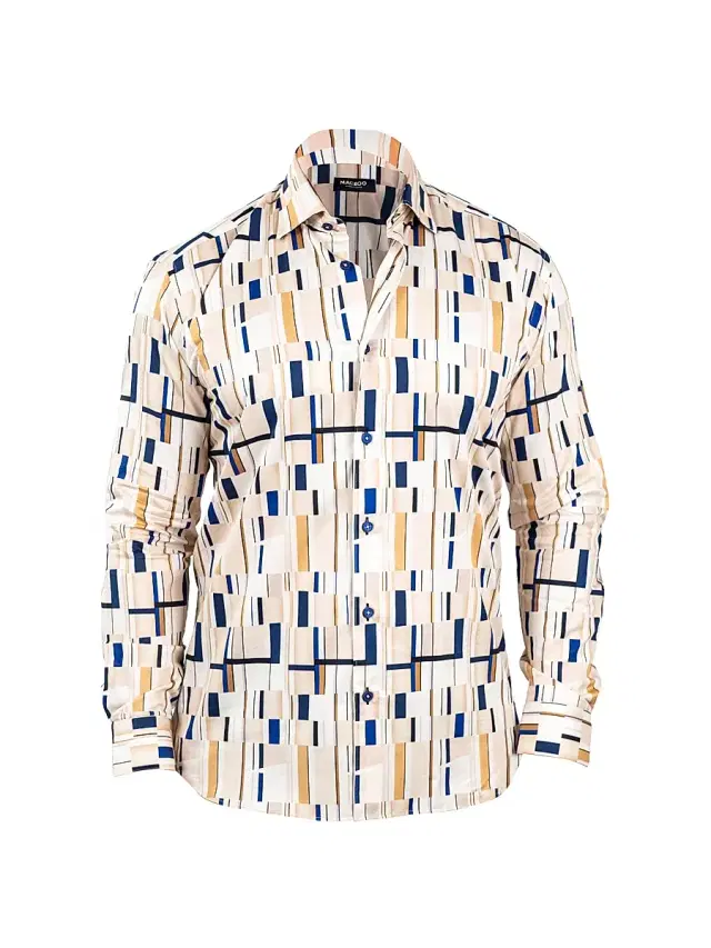 Maceoo Men's Fibonacci Shirt - Mulricolored