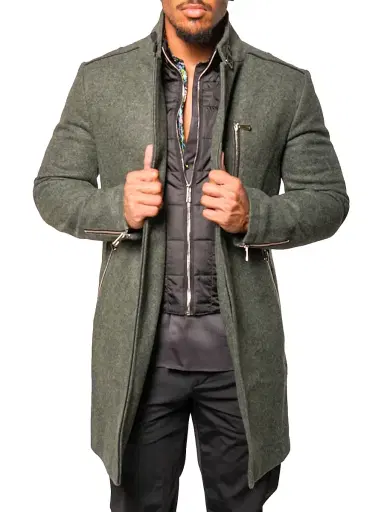 Maceoo Men's Peacoat | Thumbnail 2