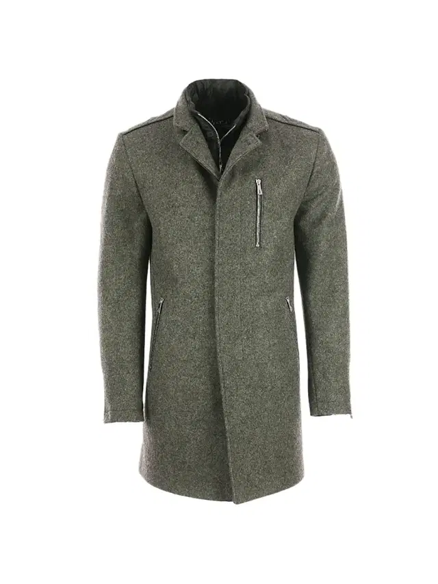 Men's Peacoat - Green