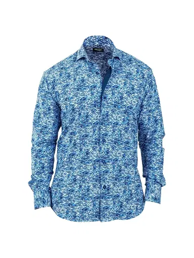 Maceoo Men's Einstein Stretch Shirt - Blue | Thumbnail 1 Maceoo Men's Einstein Stretch Shirt - Blue | Thumbnail 1