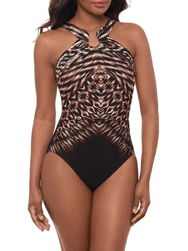 Miraclesuit Swim Women's Topkapi Aphrodite Abstract One-Piece Swimsuit - Black Multi | Thumbnail 2 Miraclesuit Swim Women's Topkapi Aphrodite Abstract One-Piece Swimsuit - Black Multi | Thumbnail 2