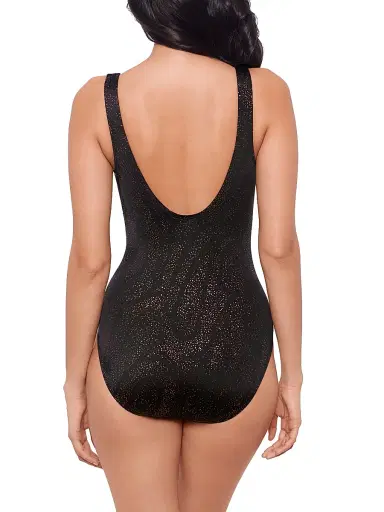 Miraclesuit Swim Women's Brillante Circe Abstract One-Piece Swimsuit - Black - Size 16 | Thumbnail 4